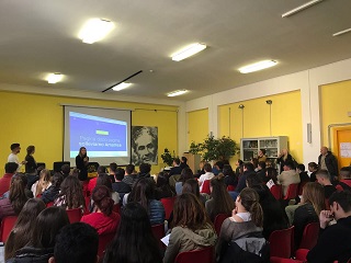 Presentazione del progetto presso scuole di Passo Corese, Rieti.