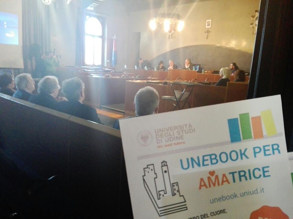 Presentazione del progetto durante la conferenza presso Palazzo Boton, Gemona del Friuli.
